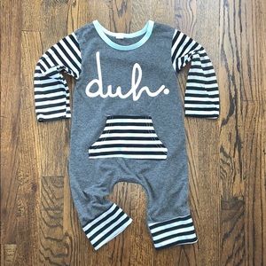 Infant “duh” One Piece